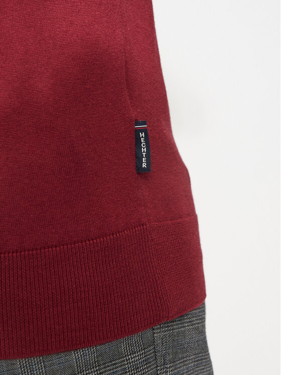 Hechter Paris Hechter Paris Sweter 65025 142801 Czerwony Regular Fit