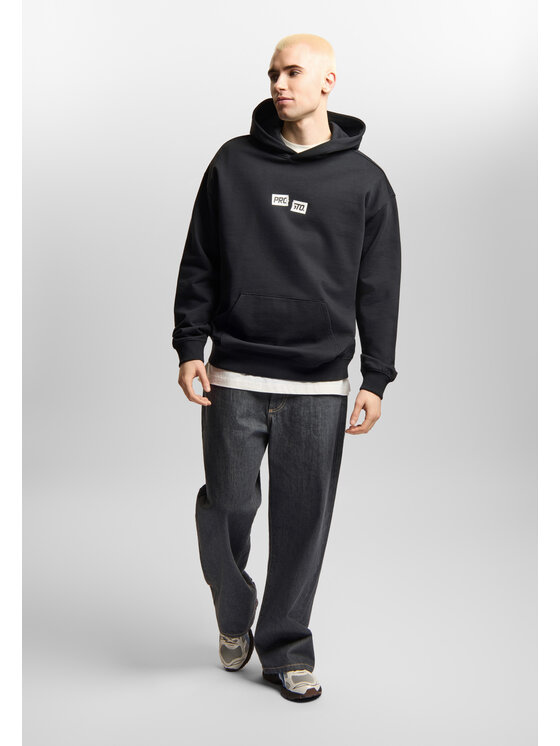 PROSTO. PROSTO. Bluza Crack Box Czarny Regular Fit