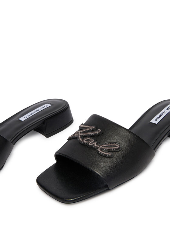 KARL LAGERFELD KARL LAGERFELD Papucs Petalo II KL80700C Fekete