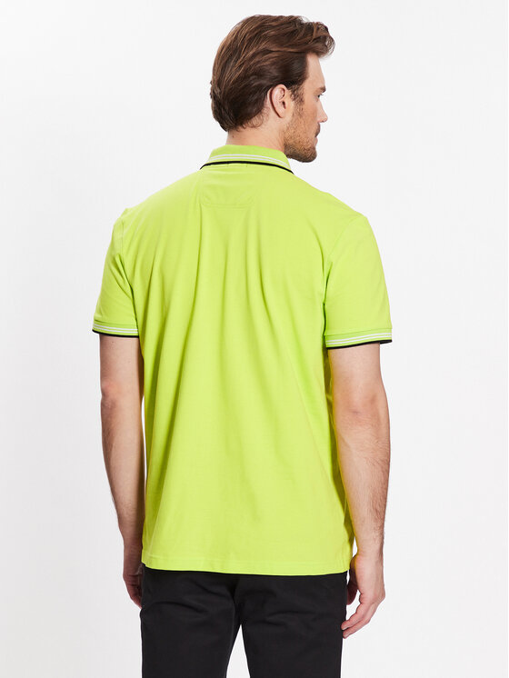 BOSS Boss Polo marškinėliai Paul Curved 50469245 Žalia Slim Fit