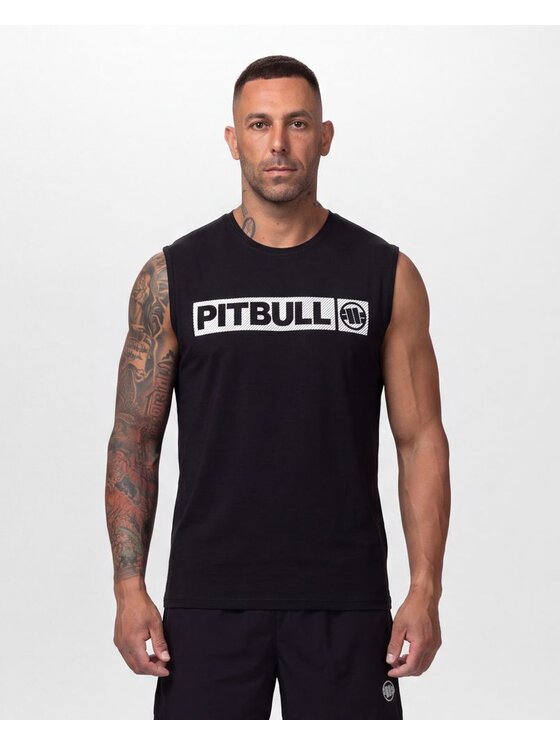 PITBULL PITBULL Koszulka techniczna Casual Sport HILLTOP Czarny Regular Fit