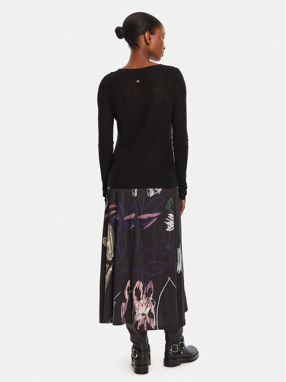Desigual Desigual Haljina za svaki dan Kala 25WWVK25 Crna Slim Fit