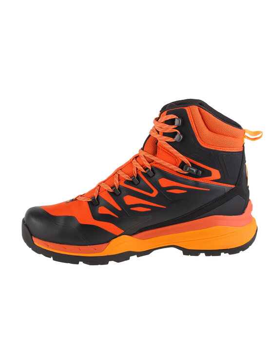 orange hiking boots