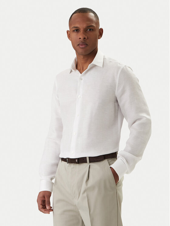Calvin Klein Calvin Klein Košile LV019EU121 Bílá Regular Fit