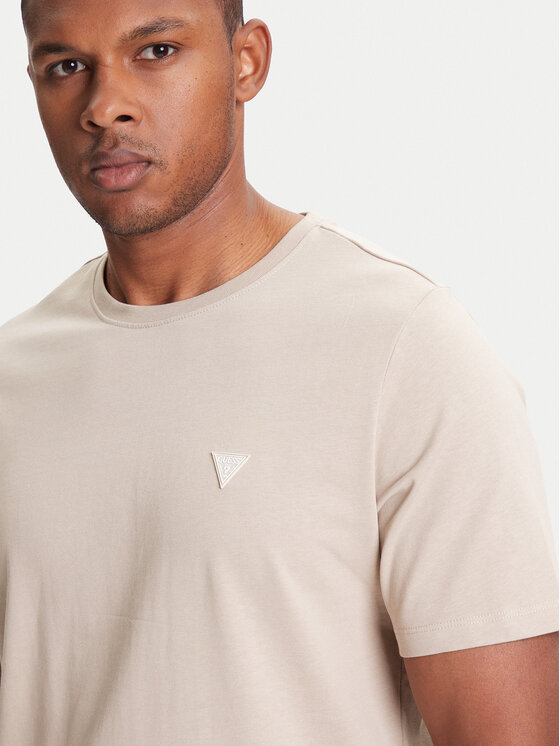 Guess Guess Tricou M4YI0A KCCM1 Bej Regular Fit