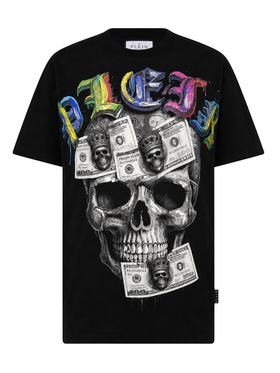 PHILIPP PLEIN PHILIPP PLEIN Tričko 31392 Čierna Regular Fit