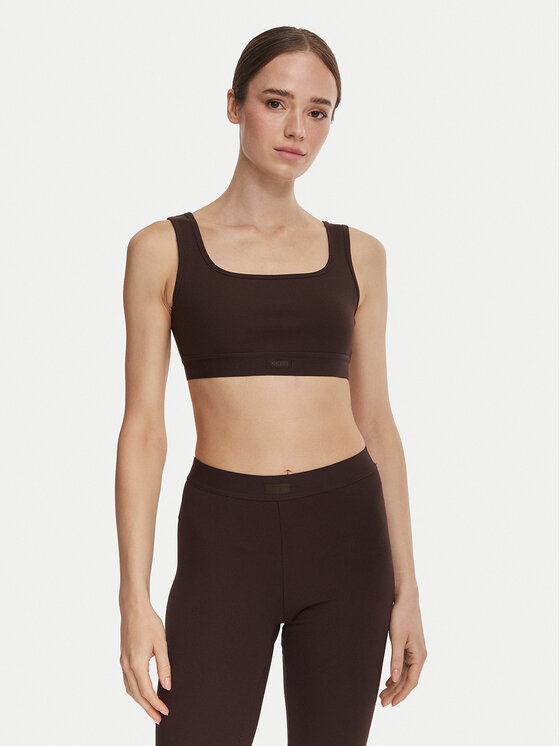 Guess Guess Sutien top V6YP11 K4668 Maro închis