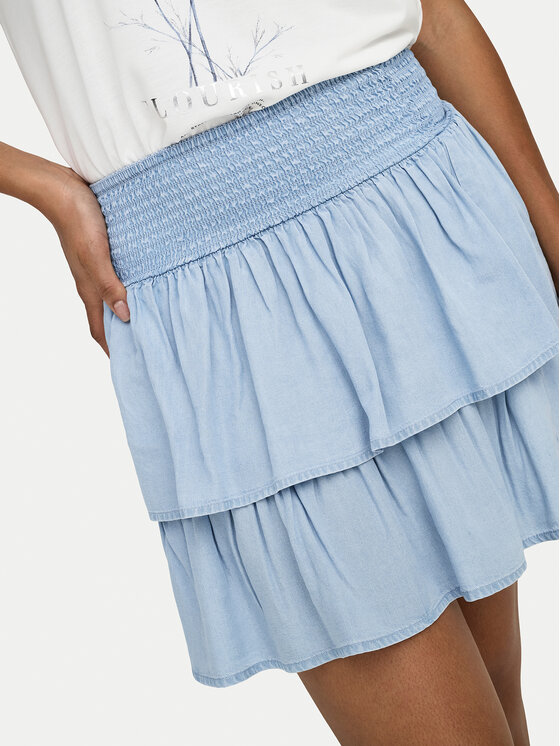 ONLY ONLY Miniszoknya Charis 15363983 Világoskék Regular Fit