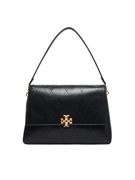 Tory Burch Tory Burch Τσάντα Charlie Quilted Large Shoulder Bag 185805 Μαύρο