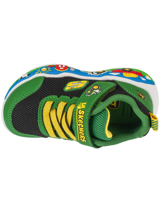 Skechers Skechers Sneakersy Skechers Play Scene - Barn-Squad Buddies Zielony