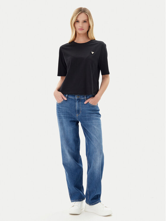 Guess Guess Tricou V4BI21 I3Z14 Negru Relaxed Fit