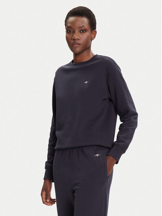 Gant Bluza Shield 4201414 Granatowy Relaxed Fit