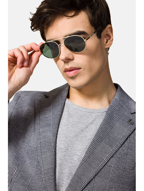 Lancerto Lancerto Marynarka Vicenza MA131123000002 Szary Slim Fit