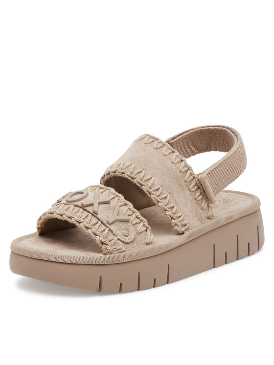 Roxy Roxy Sandały HY62277-1 Beżowy