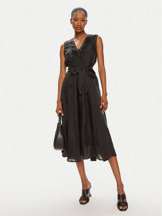 DKNY DKNY Vsakodnevna obleka P4EBTX69 Črna Regular Fit