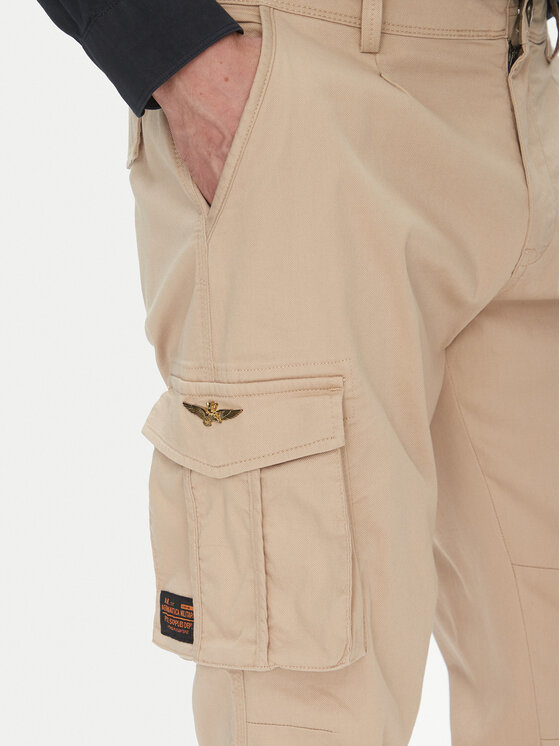 Aeronautica Militare Aeronautica Militare Παντελόνι υφασμάτινο 251PA1658CT3511 Μπεζ Regular Fit