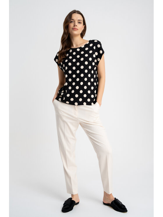 CLICK CLICK Μπλουζάκι 10-6756 Μαύρο Loose Fit