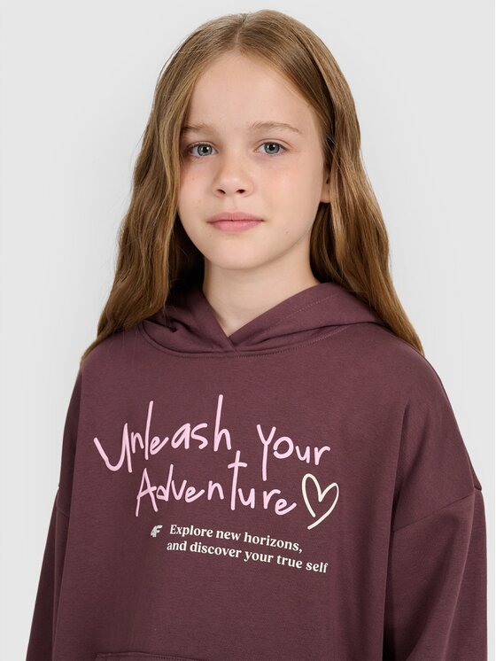 4F 4F Felpa 4FJRAW25TSWSF2429-51S Viola Oversize