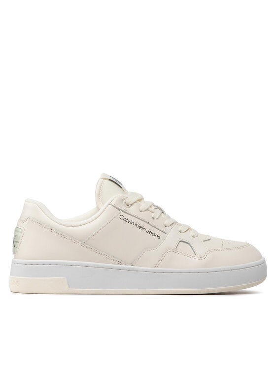 Calvin Klein Jeans Snīkeri Basket Cupsole Lacup Low YM0YM00497 Bēšs