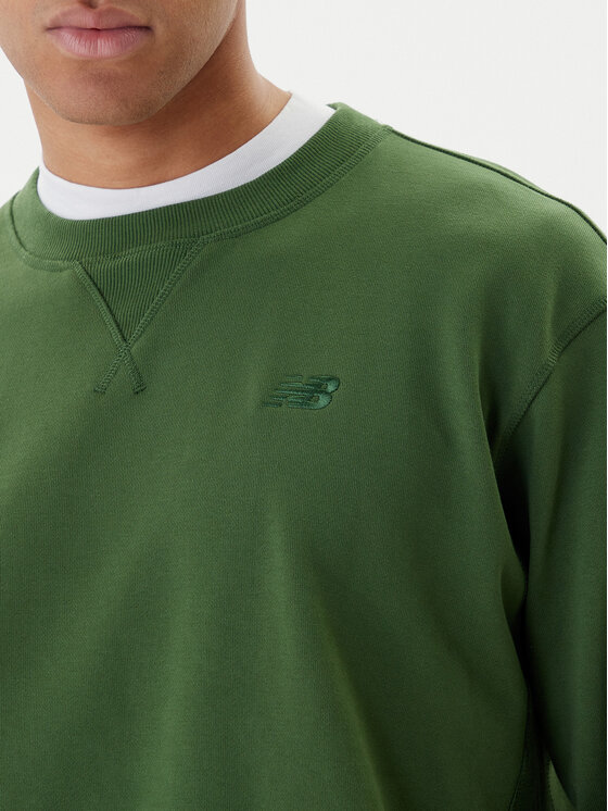 New Balance New Balance Mikina MT41506 Zelená Relaxed Fit