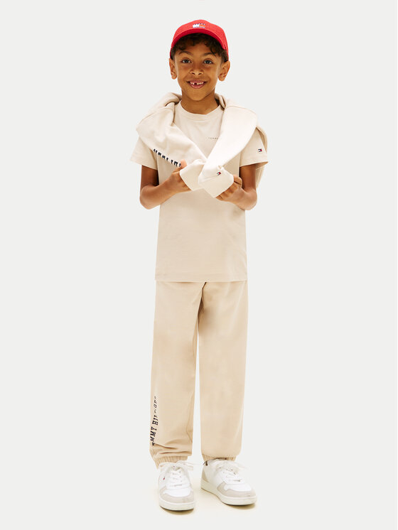 Tommy Hilfiger Tommy Hilfiger T-shirt KS0KS00661 Bež Regular Fit