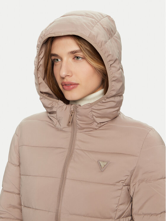 Guess Guess Pūkinė striukė New Aleta V4YL05 WF3X0 Pilka Regular Fit