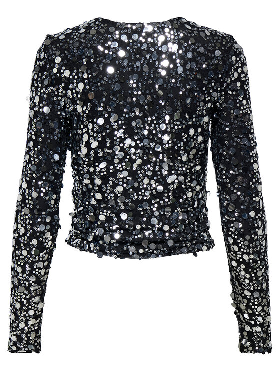 ONLY ONLY Blúzka Catina 15358382 Čierna Slim Fit