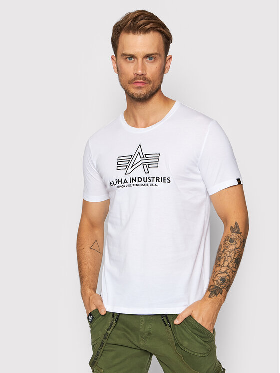 T-Shirt Alpha Industries, Größe XL Weiß Basic 118505