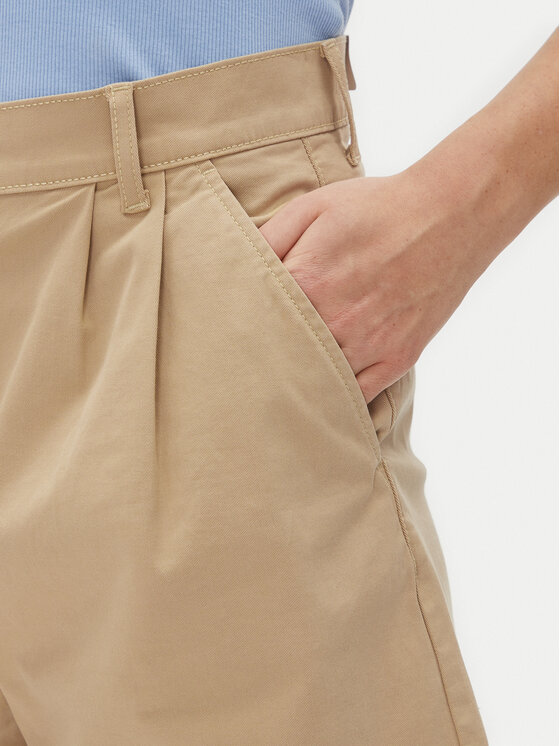 Tommy Jeans Tommy Jeans Stoffshorts Claire DW0DW21643 Beige Regular Fit