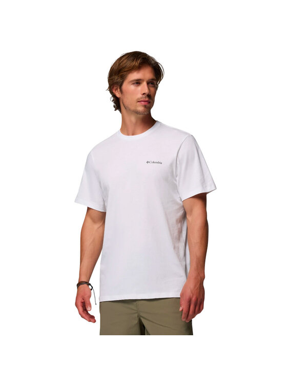 Columbia Columbia T-Shirt 215499 Biały Regular Fit