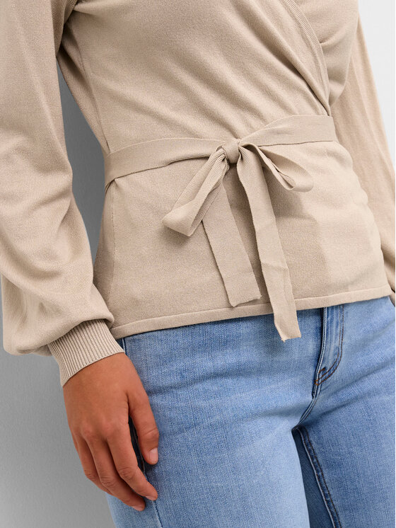 Kaffe Kaffe Bluza Anno 10506289 Bež Slim Fit