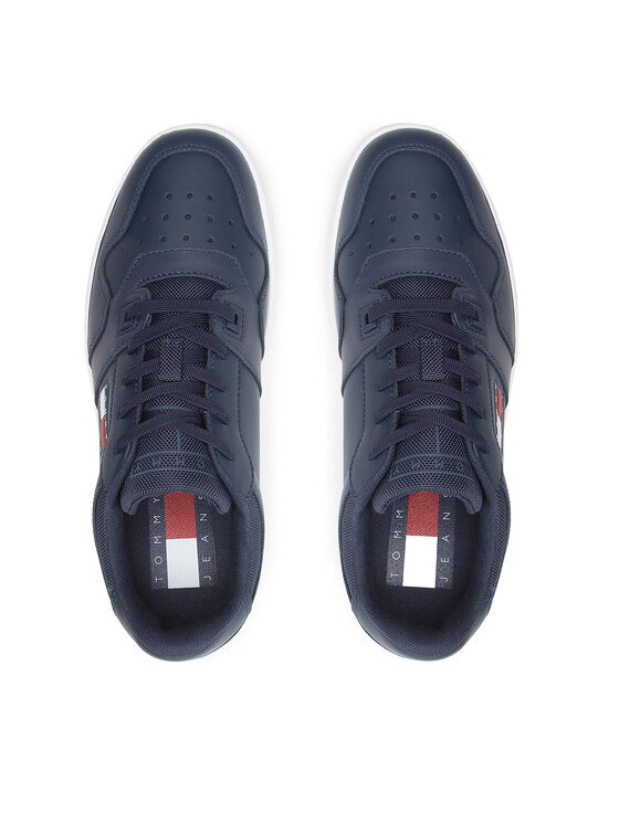 Tommy Jeans Tommy Jeans Laisvalaikio batai Retro Basket EM0EM00955 Tamsiai mėlyna