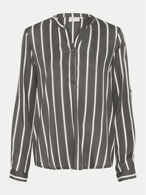 Kaffe Kaffe Bluzka Stridy 10504279 Szary Regular Fit