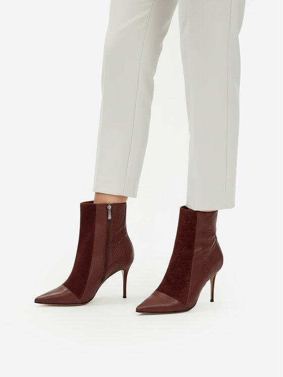 Eva Minge Eva Minge Stiefeletten EO-DELLA-GLC9036-5.5-888 Dunkelrot