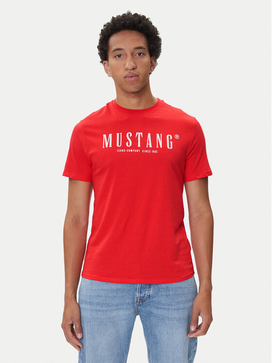 Mustang Mustang T-shirt Austin 1016853 Crvena Regular Fit