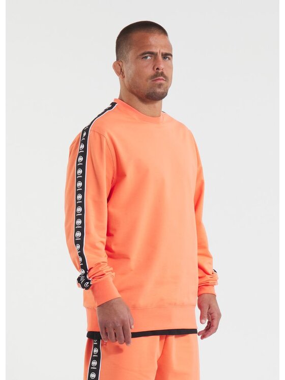 PITBULL PITBULL Bluza TAPE NUGGET Pomarańczowy Regular Fit