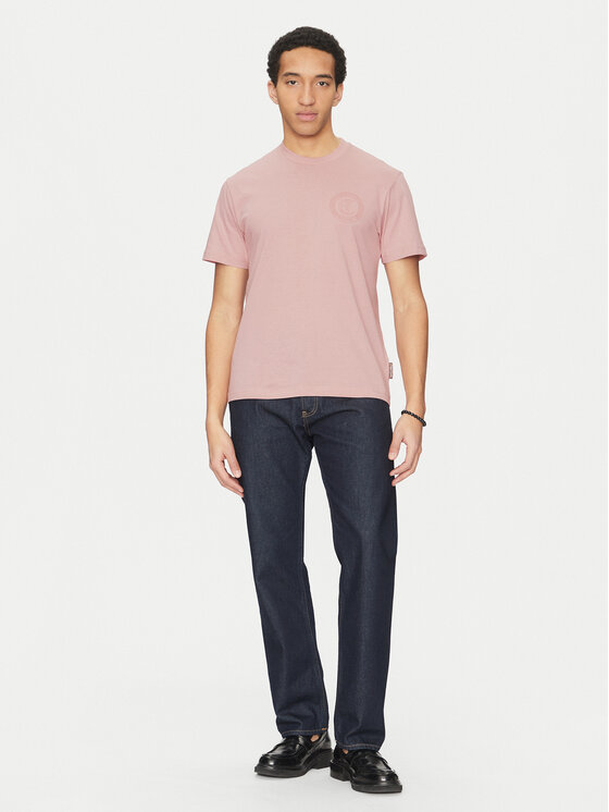 Just Cavalli Just Cavalli Тишърт 78OAHT01 Розов Regular Fit