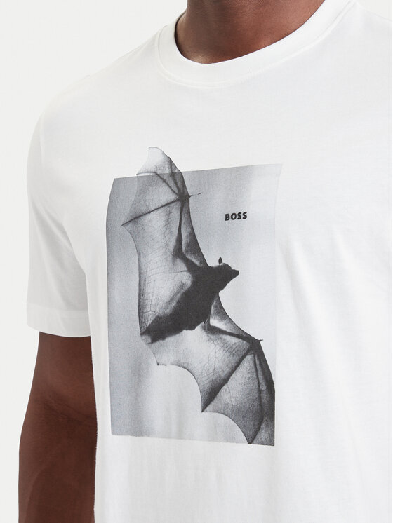 BOSS BOSS Футболка Te_Being 50571288 Білий Regular Fit