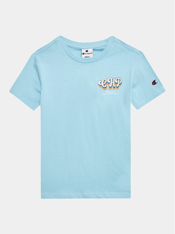 Champion Champion Tricou 306374 Albastru celest Regular Fit
