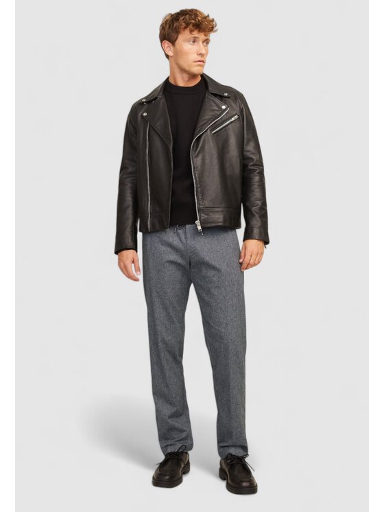 Jack&Jones Jack&Jones Παντελόνι chino Jpstkane Jjherringbone Γκρι To Fit