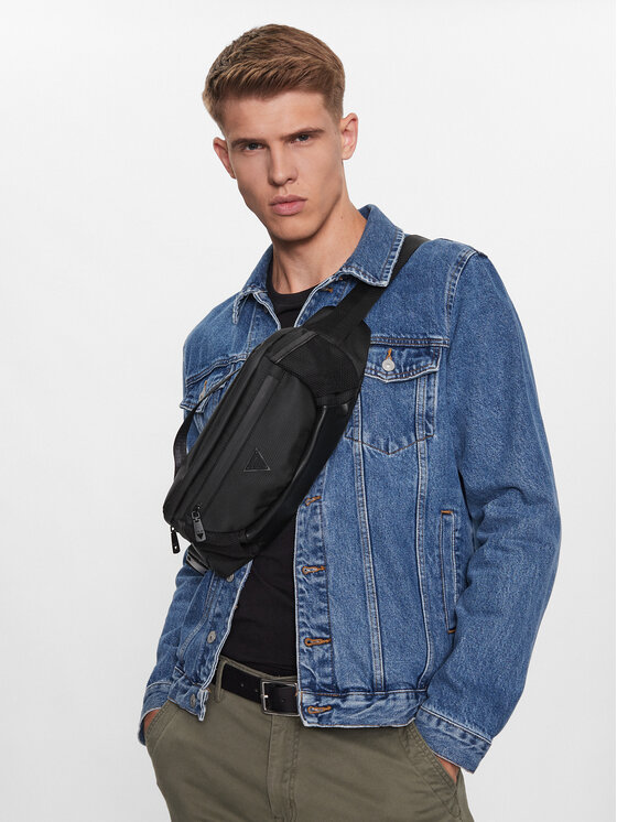 Guess Guess Сумка на пояс﻿ Certosa Tech Mini Bags HMCETE P3331 Чорний