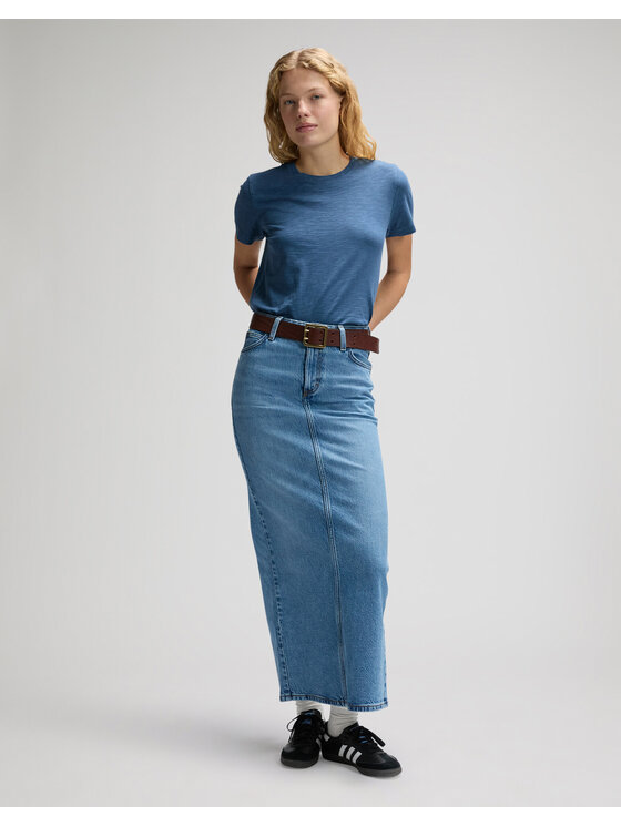 Lee Lee T-Shirt PERFECT TEE Niebieski Regular Fit