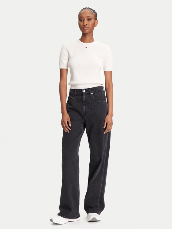 Tommy Jeans Tommy Jeans Džemper Essential DW0DW19336 Bež Regular Fit