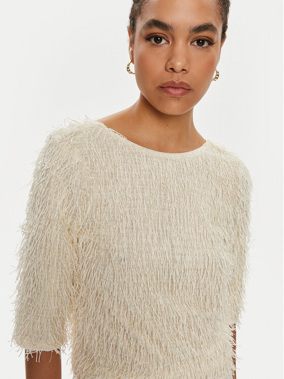 Bruuns Bazaar Bruuns Bazaar Blusa Ignas BBW3960 Écru Regular Fit