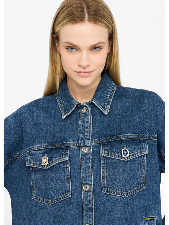 Liu Jo Liu Jo Giacca di jeans UF5111D492778934 Celeste Regular Fit