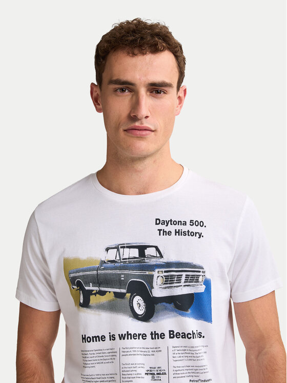 Petrol Industries Petrol Industries T-Shirt M-1050-TSR604 Biały Regular Fit
