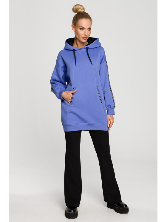 Made of Emotion Made of Emotion Bluza M696 Fioletowy Active Fit