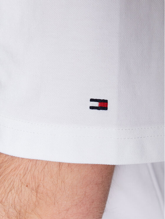 Tommy Hilfiger Tommy Hilfiger Polo Monogram Placket MW0MW30785 Biały Loose Fit