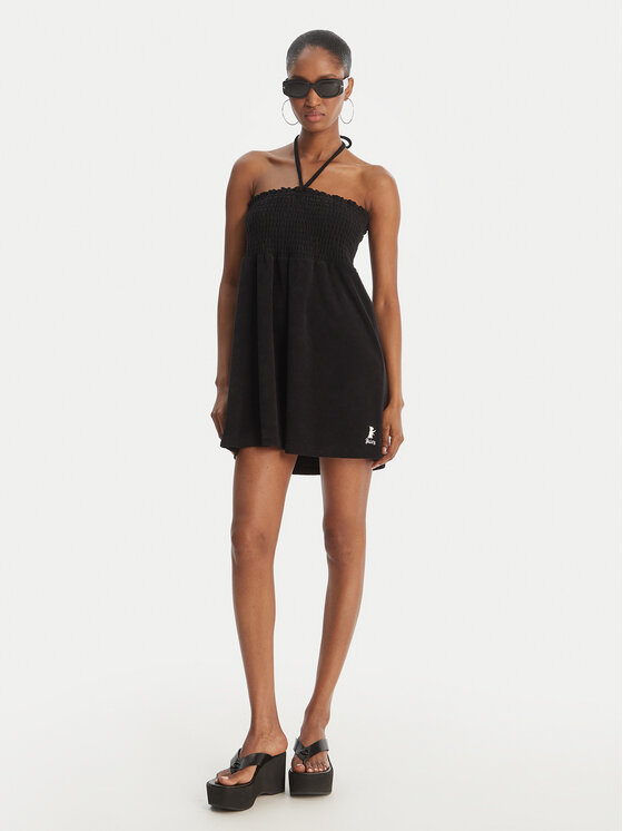Juicy Couture Juicy Couture Vestito estivo Smocked Terry JCGED126007 Nero Regular Fit