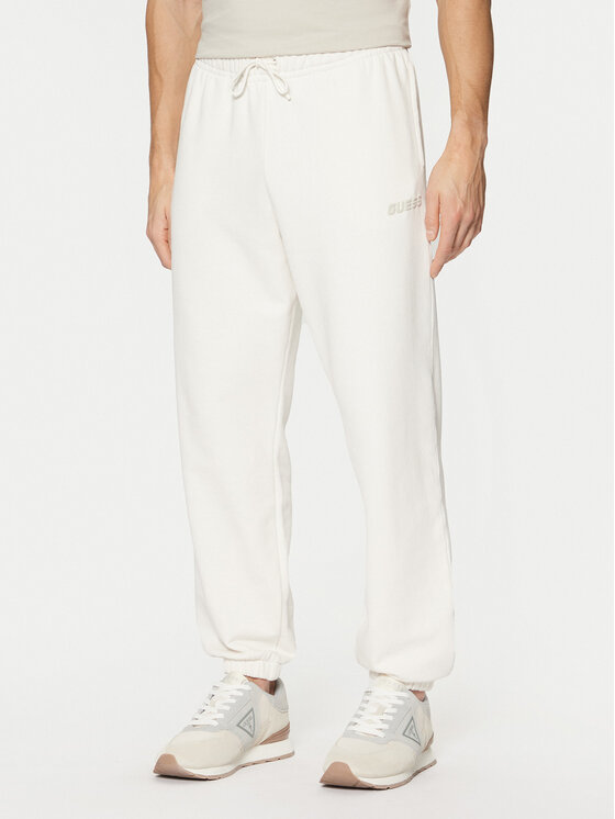 Guess Teplákové nohavice Z4YB00 KAIJ1 Écru Relaxed Fit